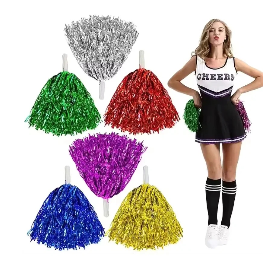 500 Streamer Solid Paddle Handle Poms 1
