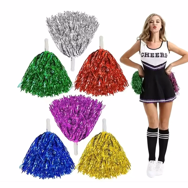 500 Streamer Solid Paddle Handle Poms