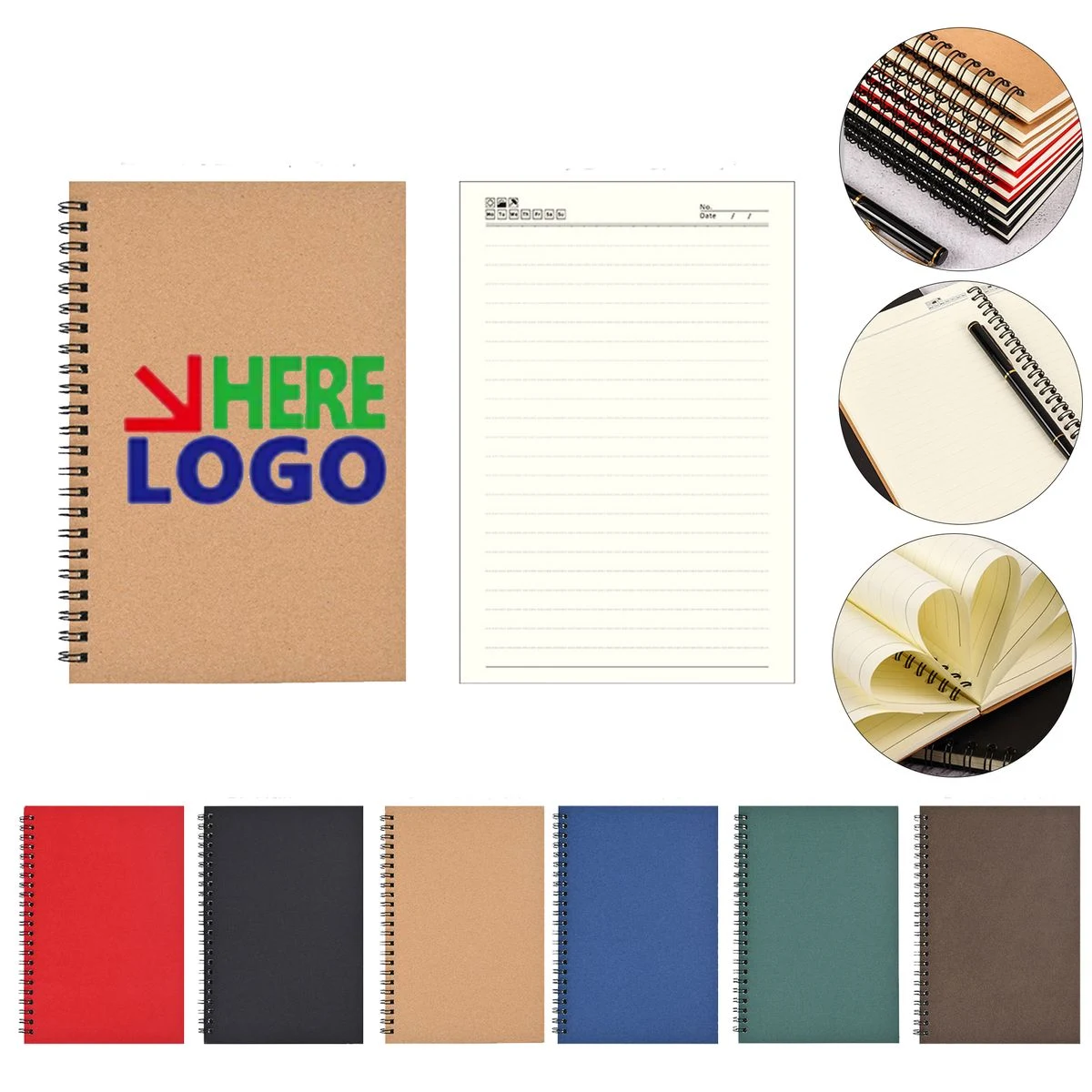 Full Color Custom A5 Spiral Bound Notebook 1