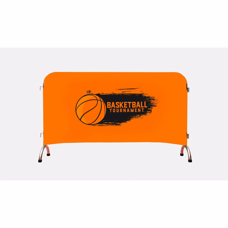 Two-Sided Custom Crowd Barrier Cover - 72"X42"