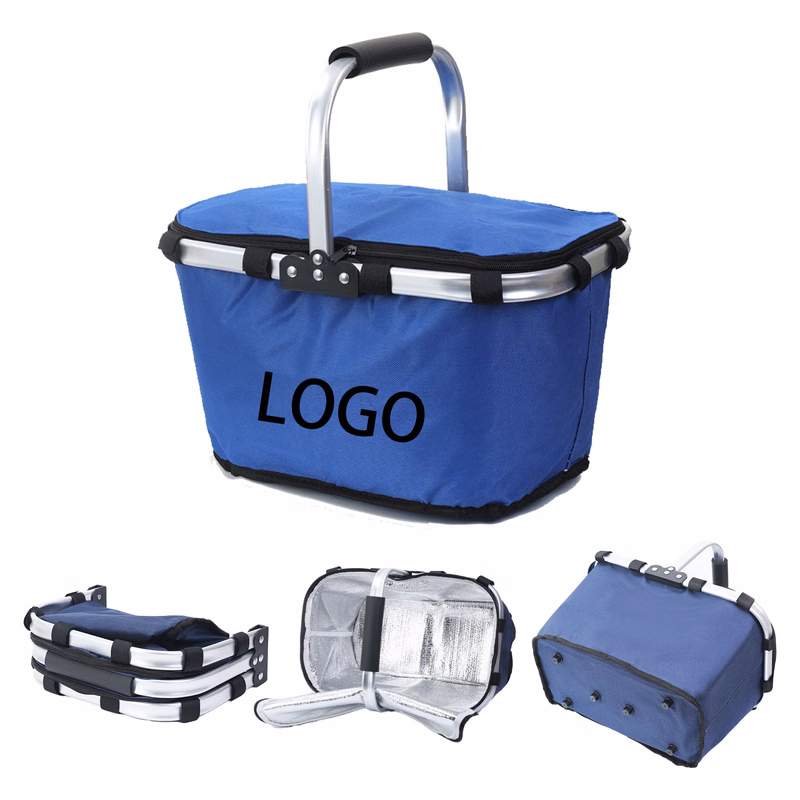 Oxford Picnic Basket Foldable Insulated Tote