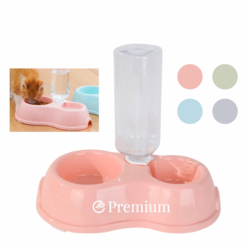 2 in1 Pet Water and Food Dog Cat Bowl Set