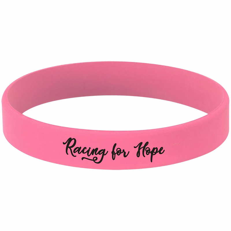 4 1/8" Pink/Black Bracelet