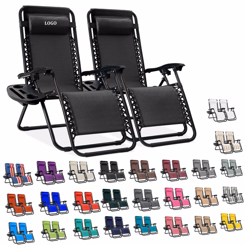 Adjustable Steel Mesh Zero Gravity Lounge Chair
