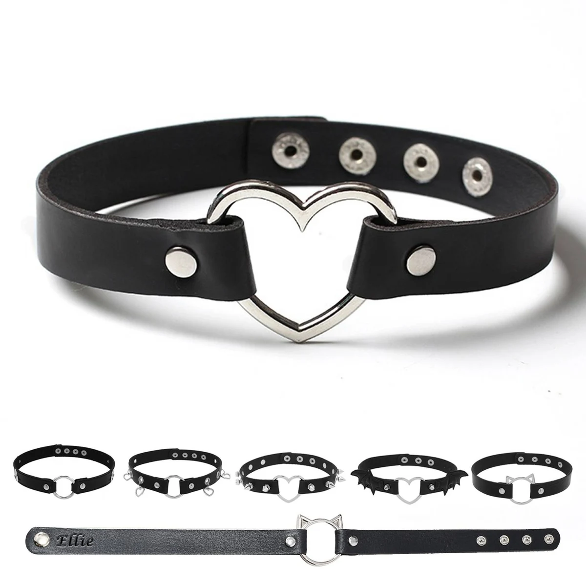 Punk Gothic Stylish PU Leather Bracelet/Choker for Men Women 1