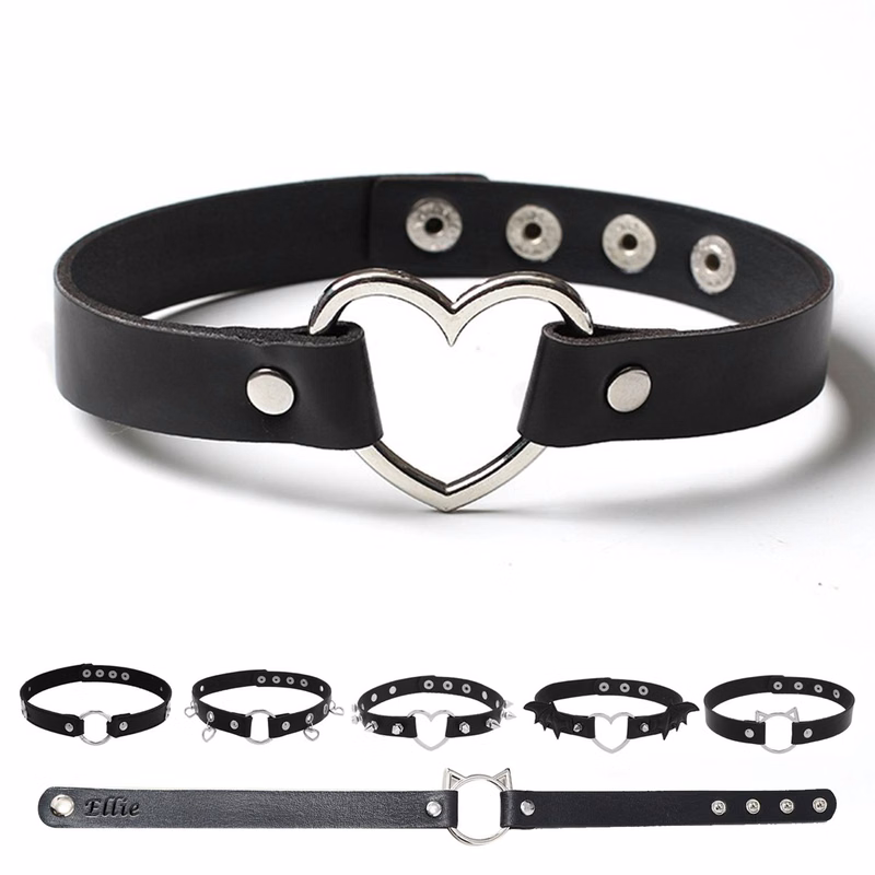 Punk Gothic Stylish PU Leather Bracelet/Choker for Men Women
