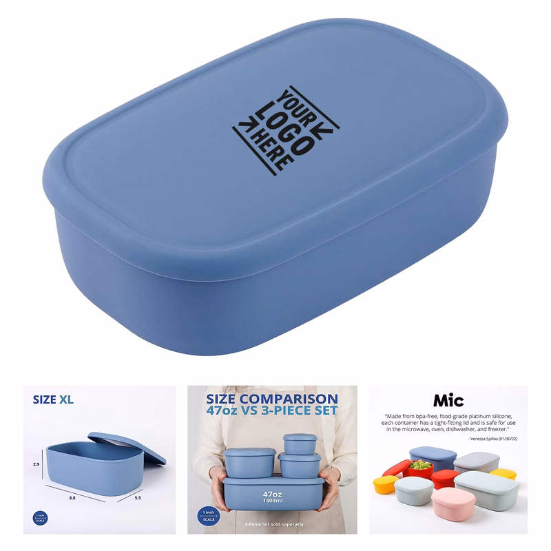 47oz Large Silicone Food Storage Container