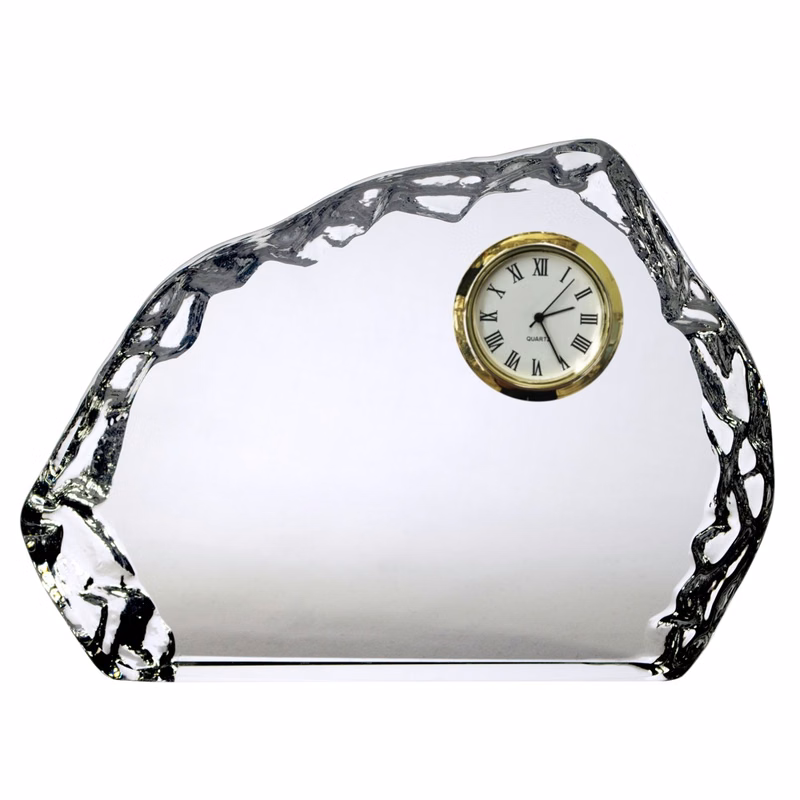 Horizontal Optical Crystal Iceberg Clock Award