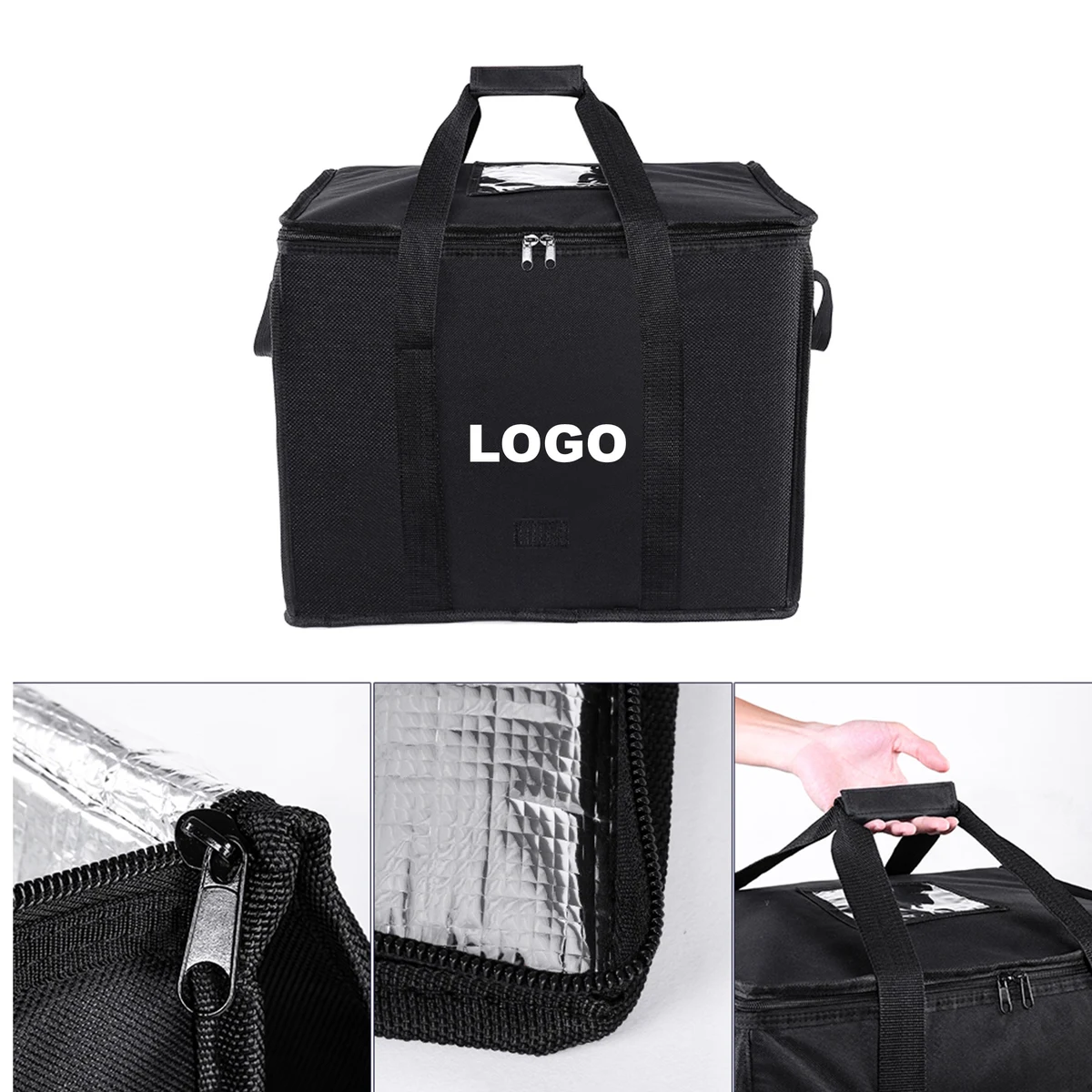 Eco-friendly Reusable 600D Polyester Lunch Delivery Bag 1