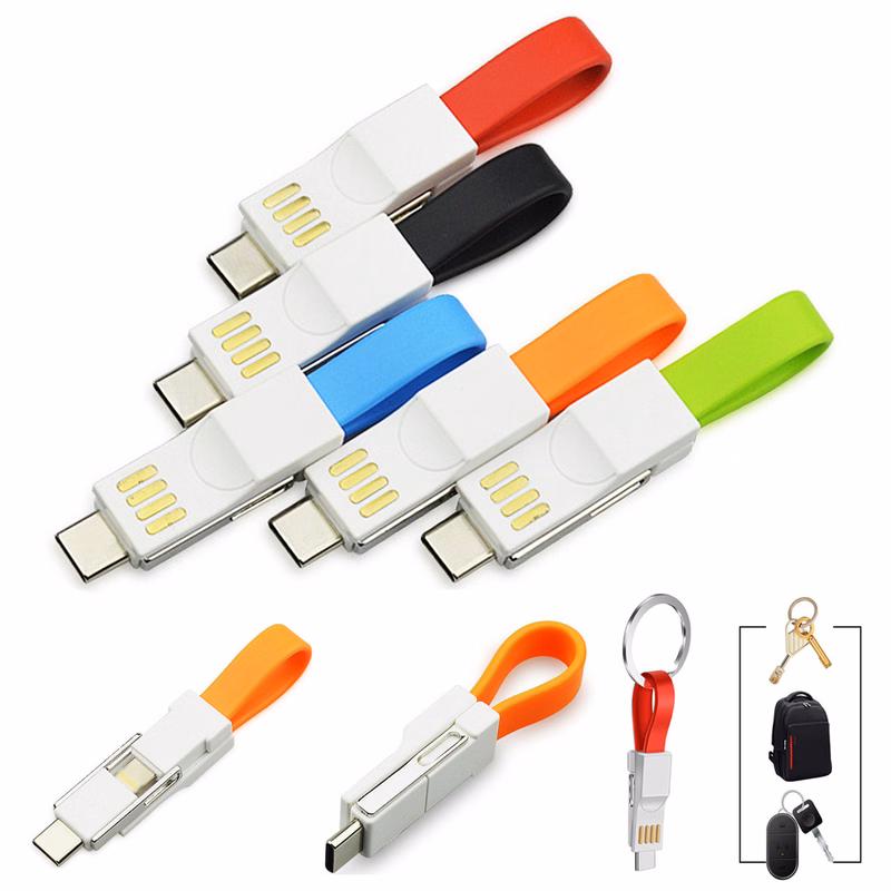 3-in-1 USB Cable With Keyring
