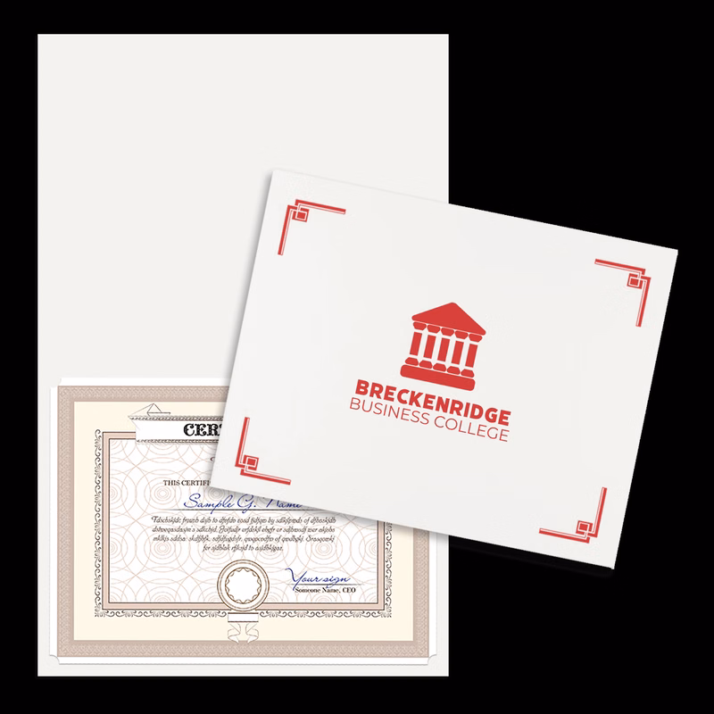 Linen Certificate Holder