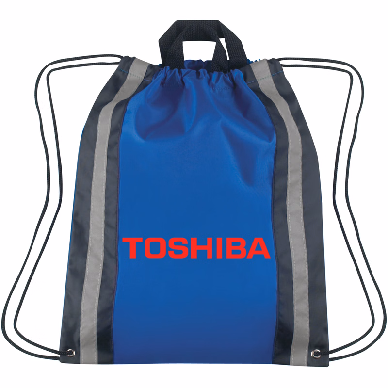 Reflective Drawstring Tote Backpack