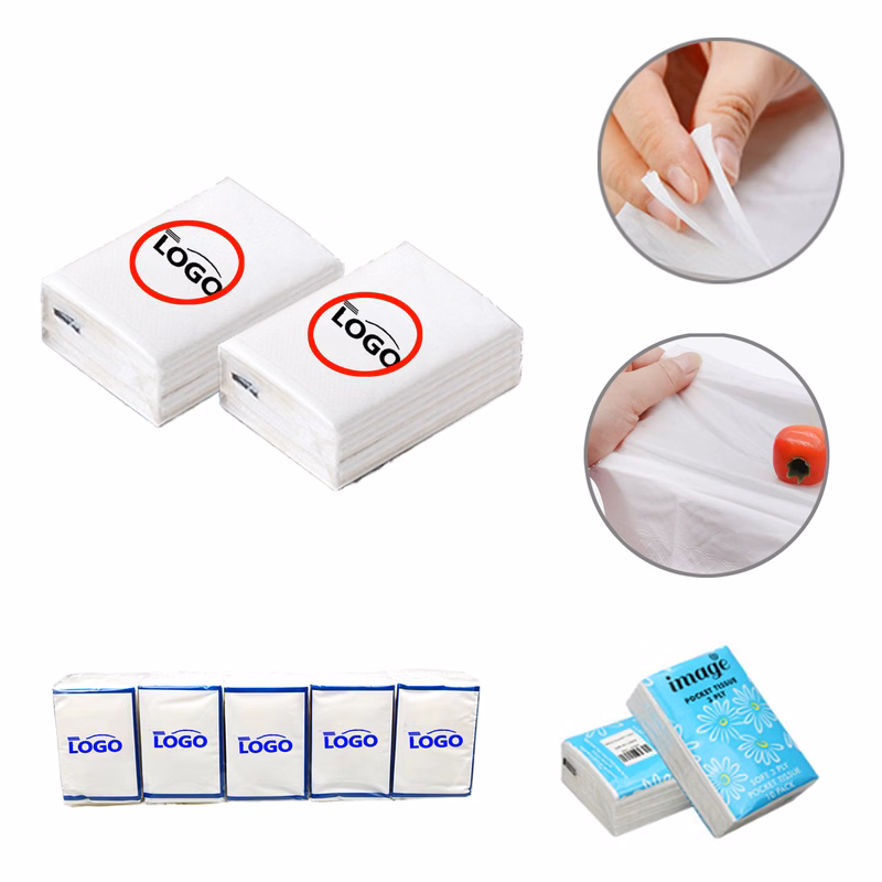 MOQ200 Custom Mini Tissue Paper Napkins Advertising