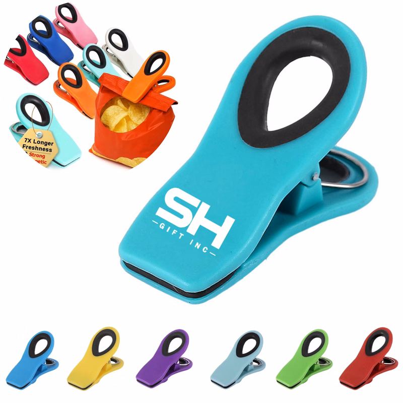 Food Packaging Magnetic Bag Clips Mini Fridge Magnets