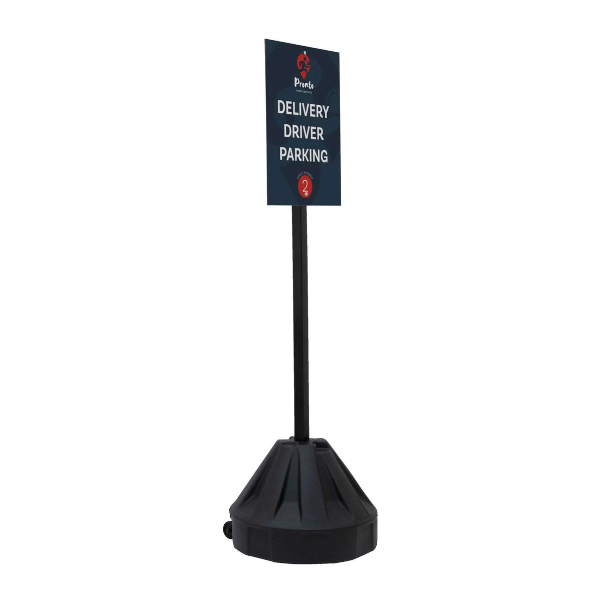 72" Rover Portable Sign Post Single-Sided Kit 1