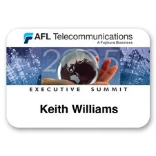 Full Color Name Badge w/ Personalization (2"x3") Rectangle 1