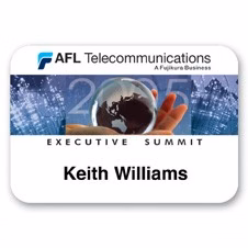Full Color Name Badge w/ Personalization (2"x3") Rectangle