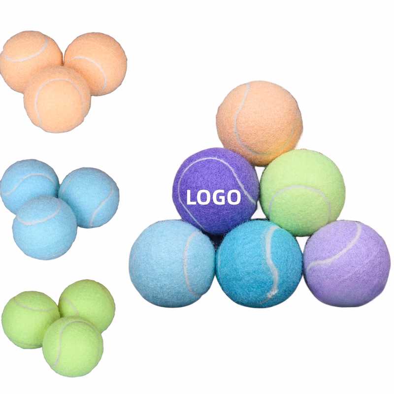 Macaron Color Tennis Training Pet Balls