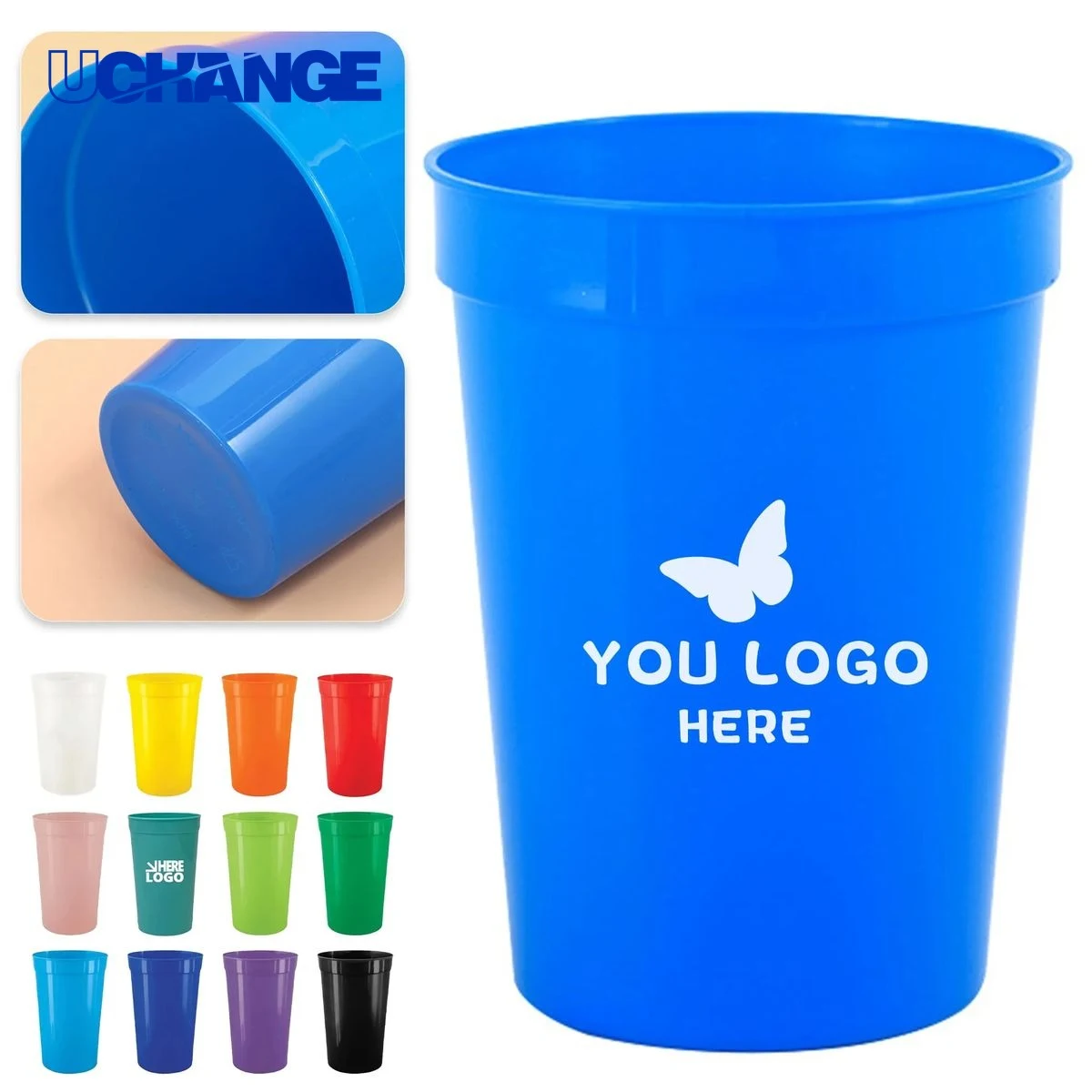 Reusable Plastic Stadium Cup Container 1