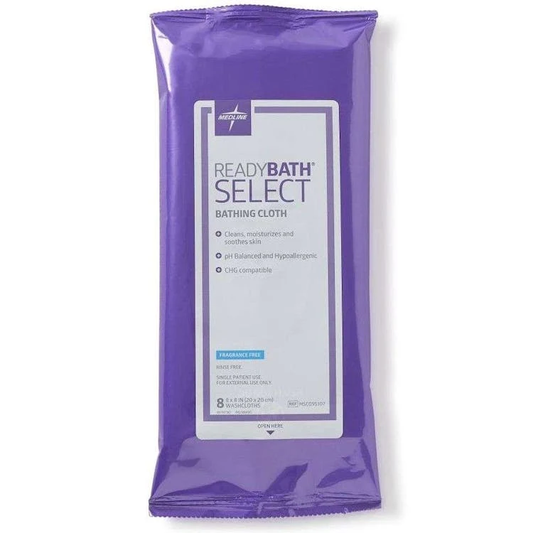 ReadyBath Medium-Weight Wipes Unscented - 8 Pack 1