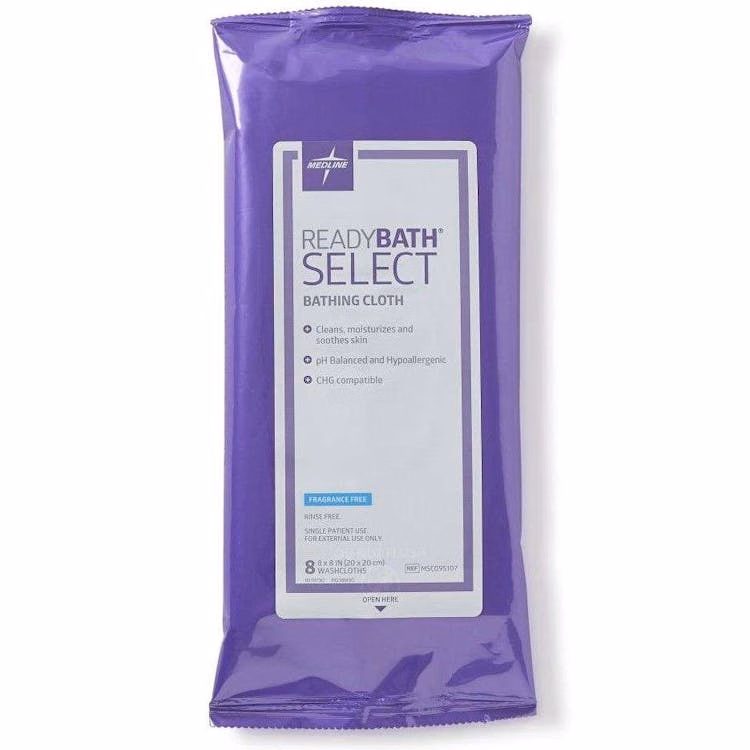 ReadyBath Medium-Weight Wipes Unscented - 8 Pack