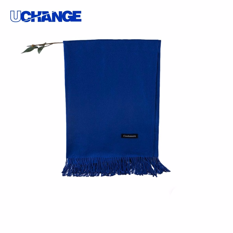 Imitation Cashmere Woven Scarf 71" x 28" with Fringe