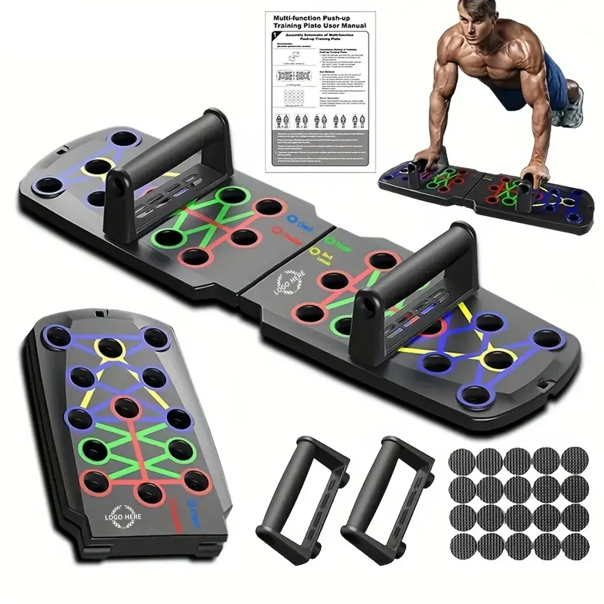 Multifunctional Folding Push-up Board 1