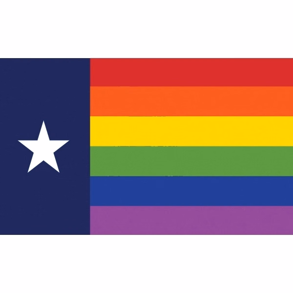 Texas Pride Antenna Flag