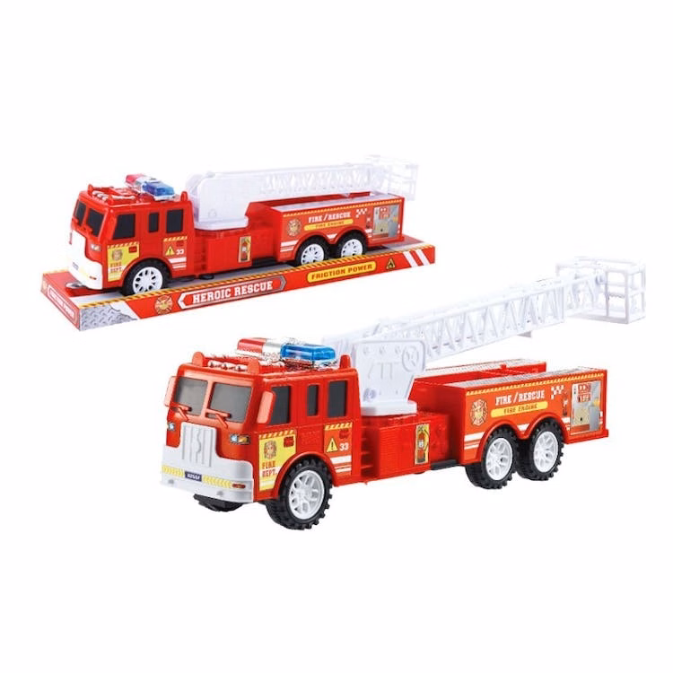 Friction Powered Fire/Rescue Trucks - 15.7" Lights & Sound