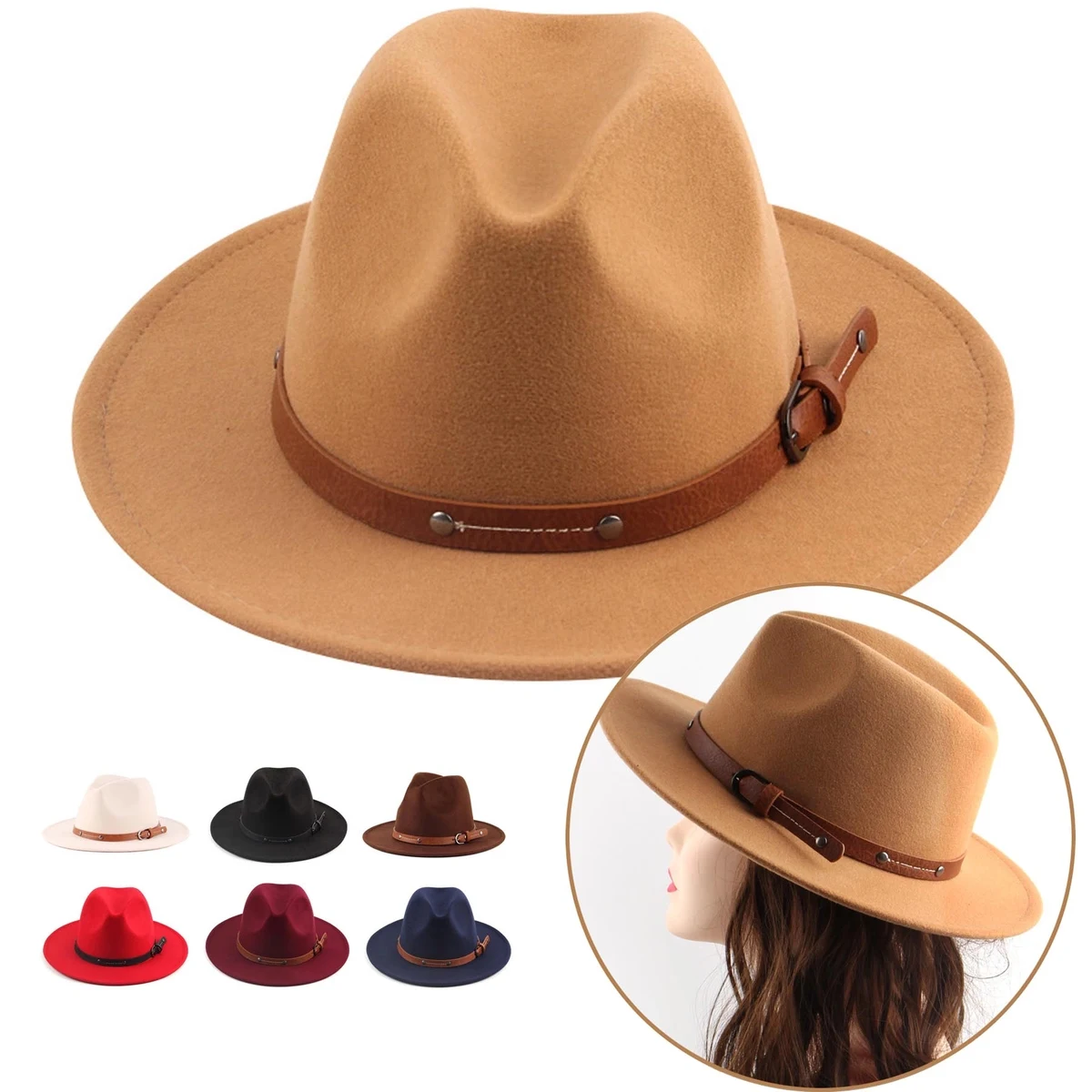 Wide Brim Floppy Panama Hat 1