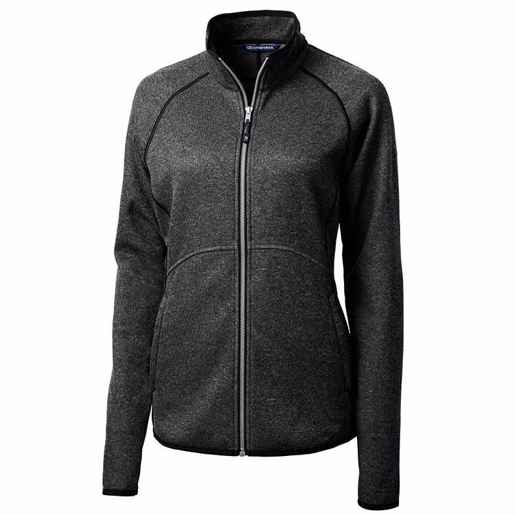 Cutter and Buck Ladies Mainsail Sweater-Knit Full Zip Jacket
