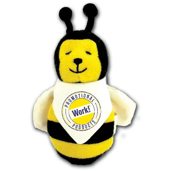3" Bee Magnet with bandana and full color imprint 1