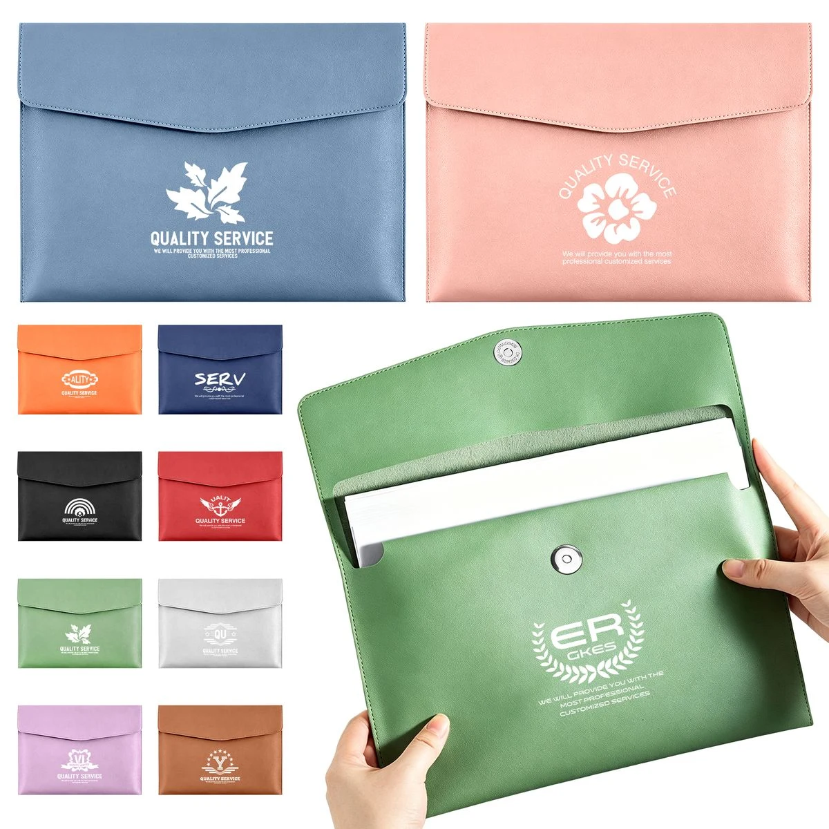Snap Closure A4 Envelope File Folder 1