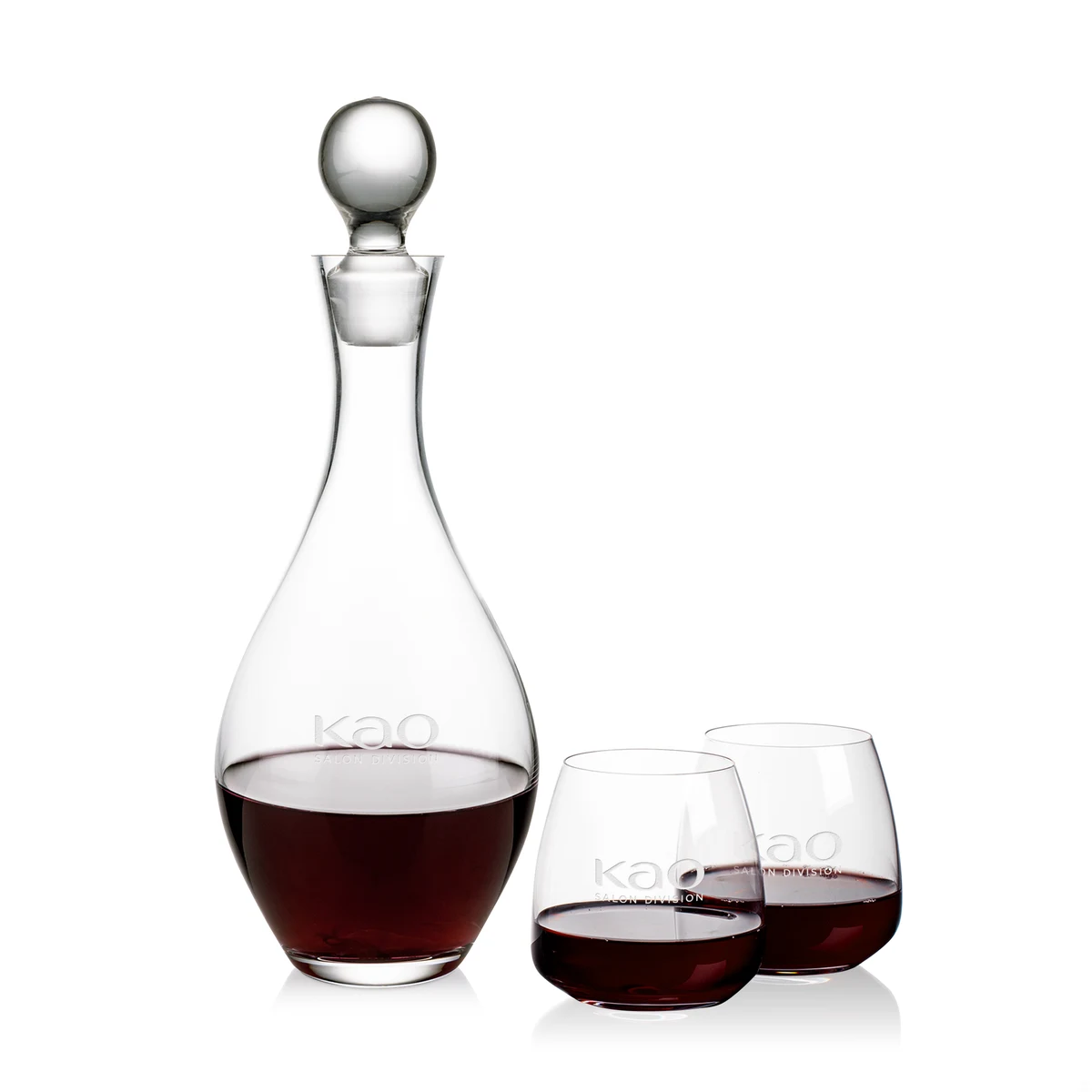 Briarwood Decanter & Hogarth Stemless Wine Set 1