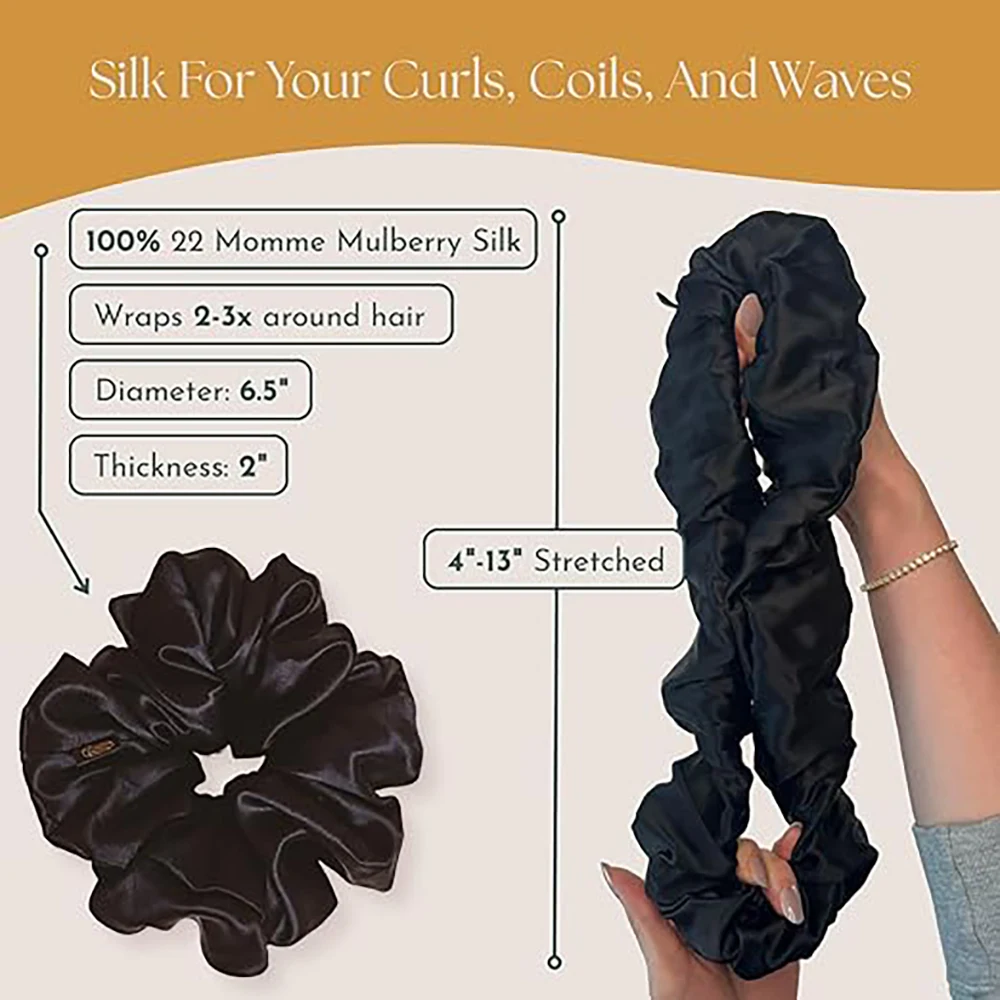 Real Mulberry Silk Scrunchie 1