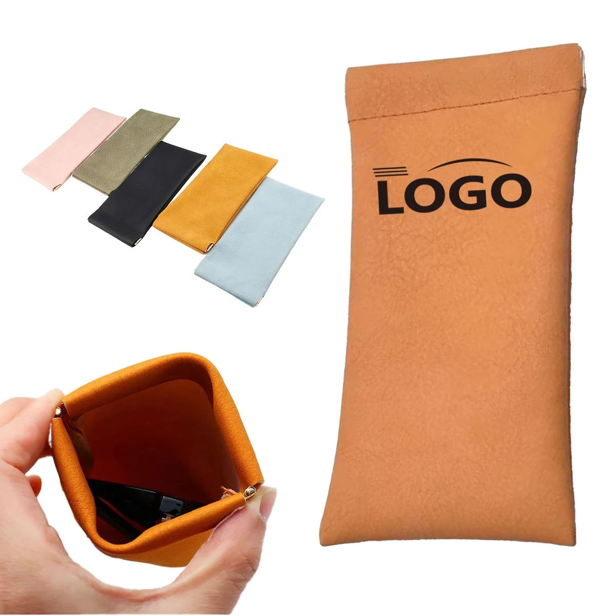Portable Auto-Close Sunglass Storage Pouch 1