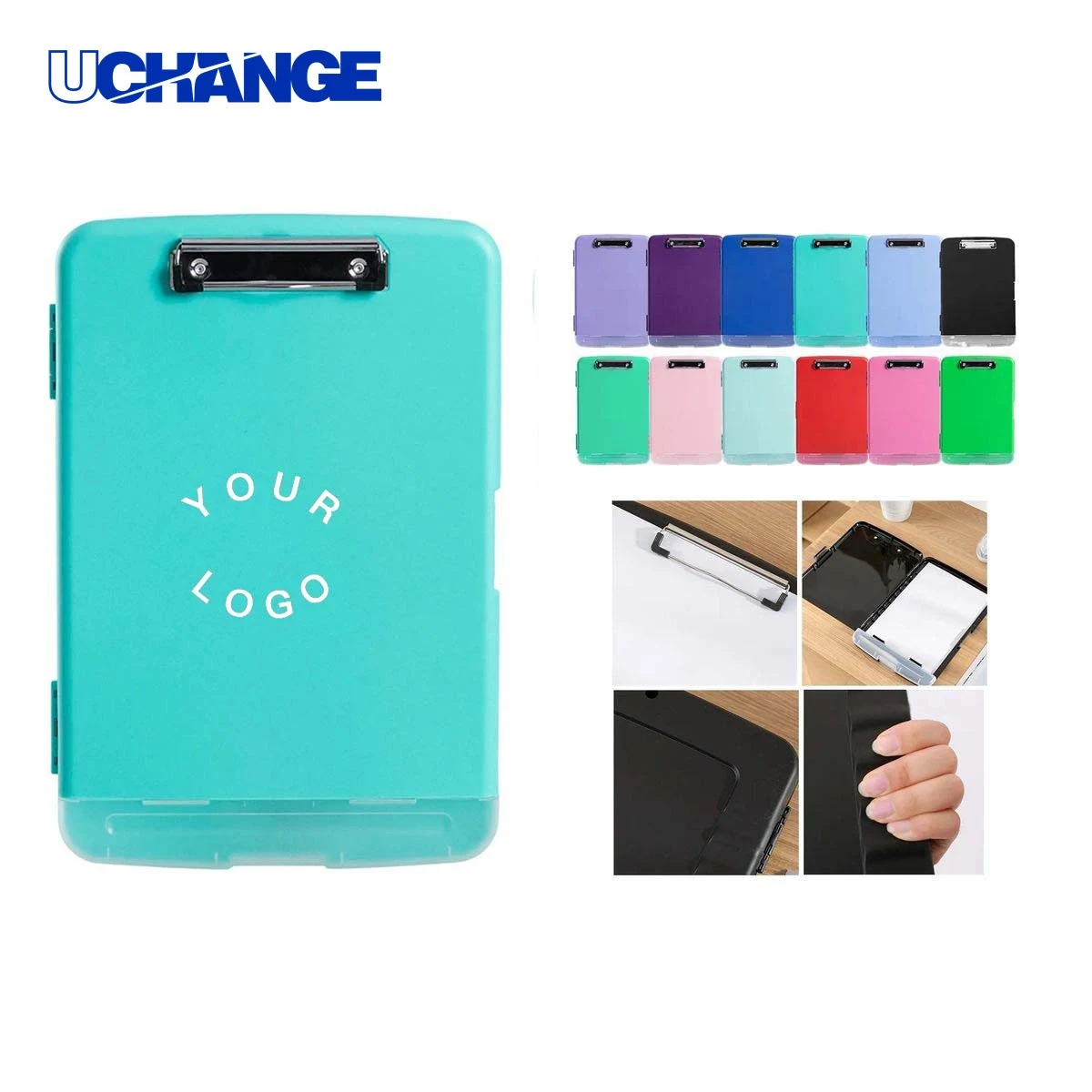 Durable File Storage Box Organizer with Writing Surface 1