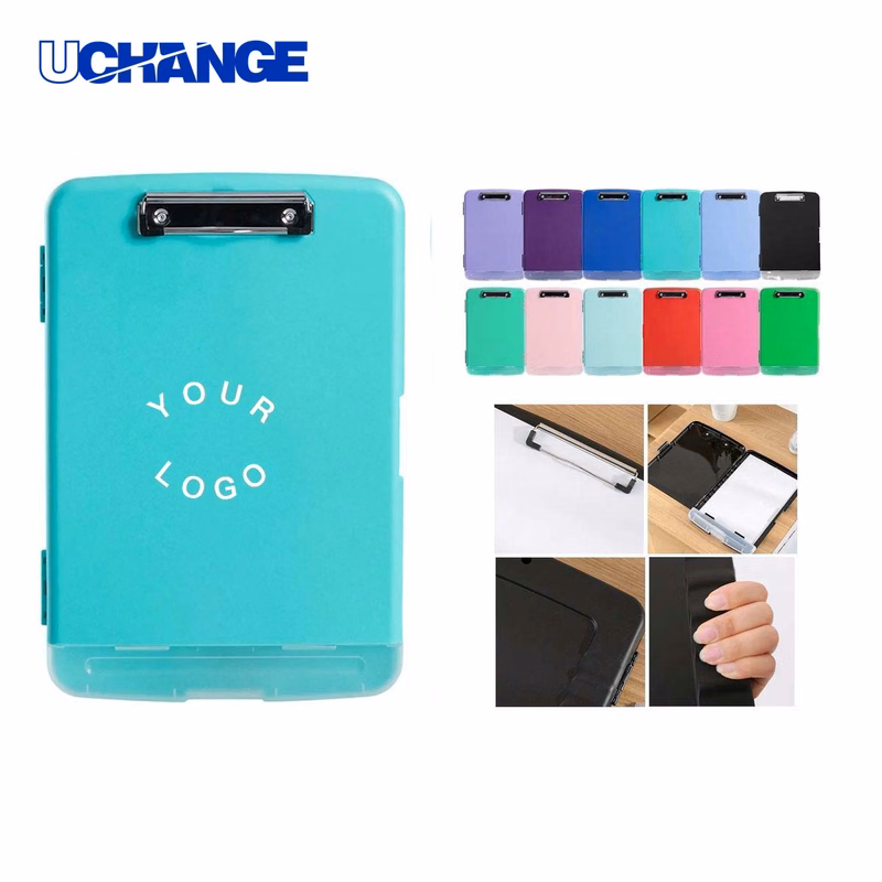 Durable File Storage Box Organizer with Writing Surface