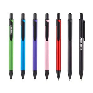 Plastic Metallic Color Click Ballpoint Pen 1