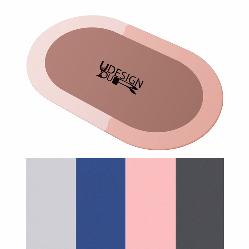 Absorbent Diatomaceous Earth Bathroom Floor Mat