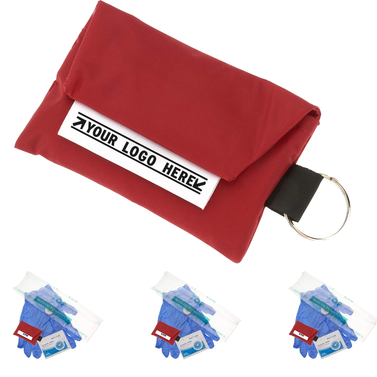 Face Mask Key Chain Kit with Gloves 1