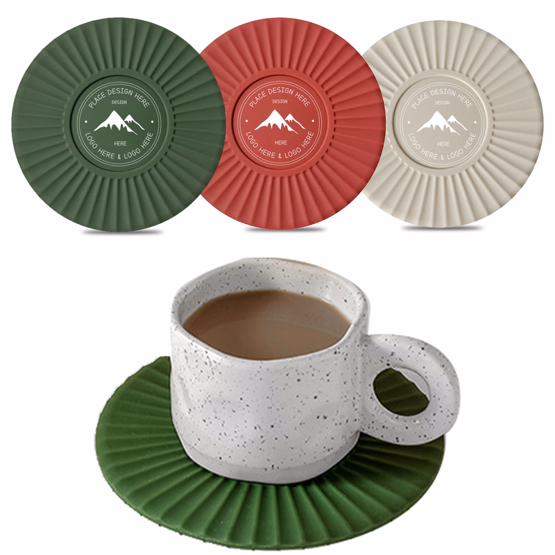 Waterproof Non-slip Custom Durable Silicone Coasters