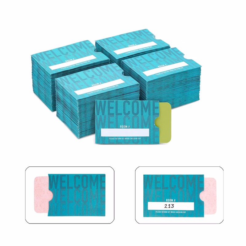 500 Pack Hotel Key Card Envelopes