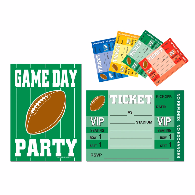 Game Day Football Invitations