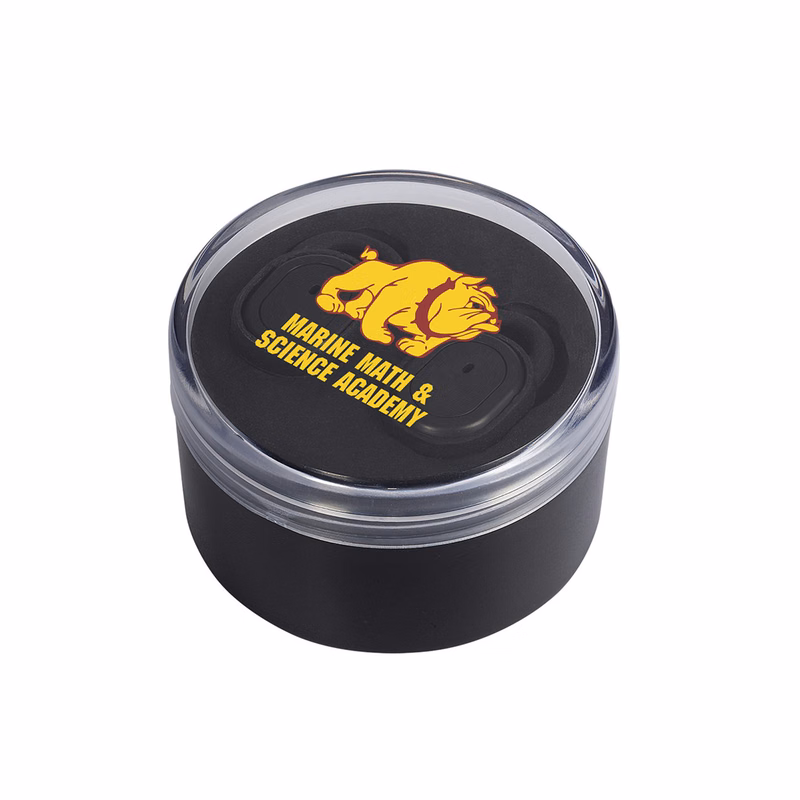 Wireless In-Ear Buds In Round Case