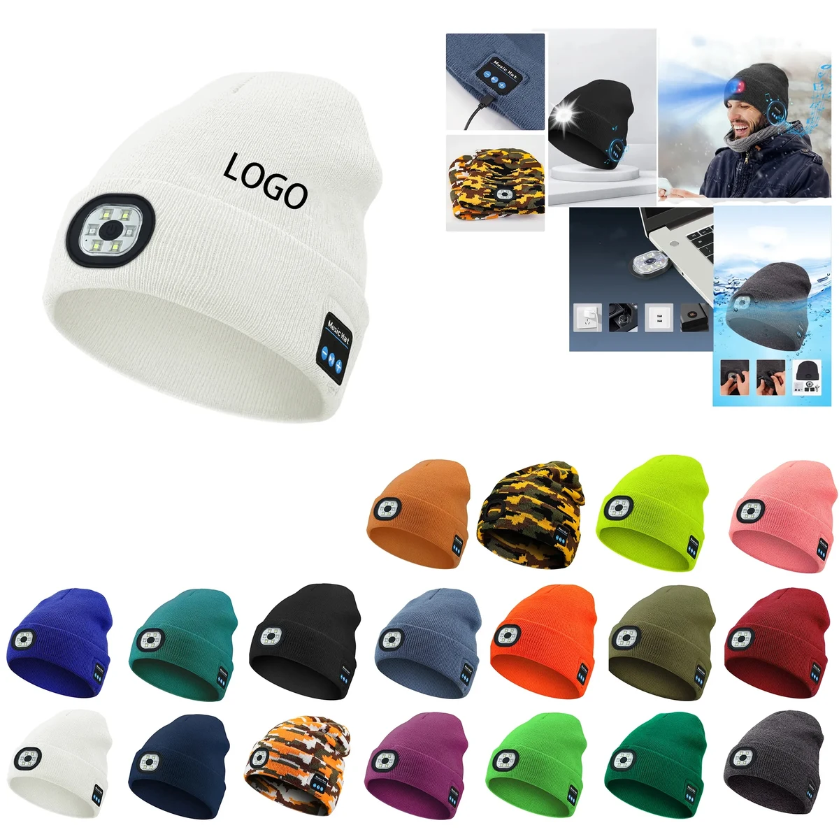 Wireless Bluetooth Music Knitted Hat 1