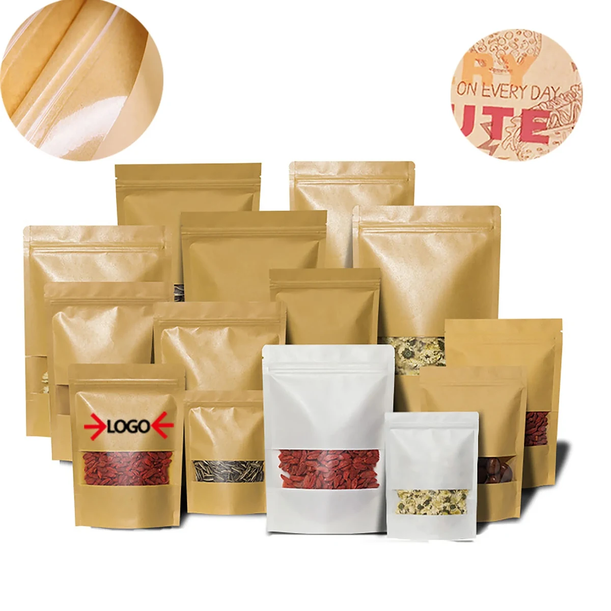 Kraft Paper Bag With Window 1