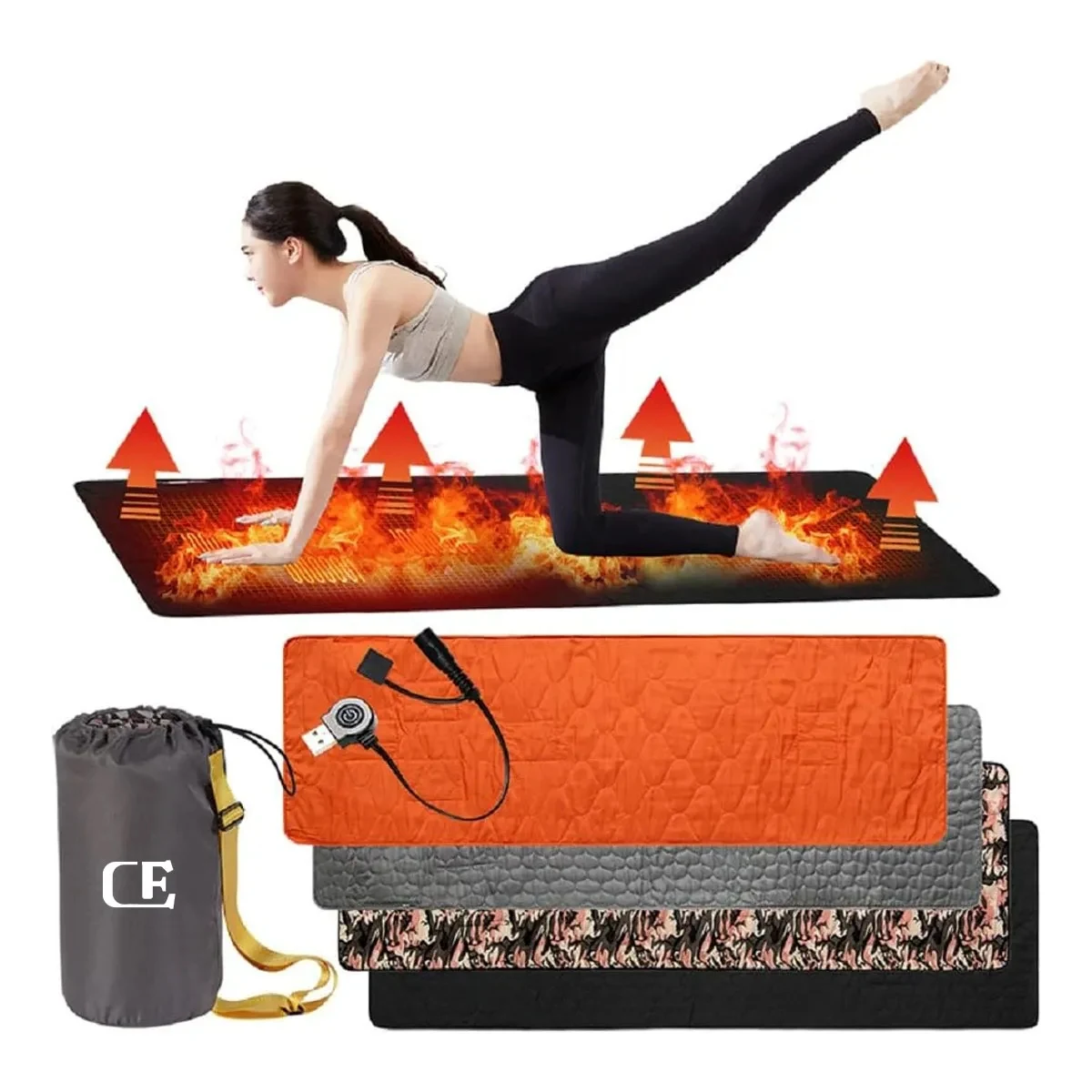 Camping Heated Sleeping Mat with Portable Pouch 1