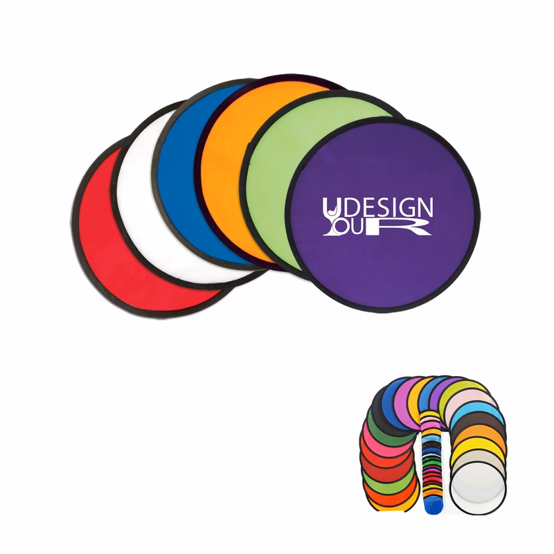 Foldable Round Nylon Fan With Bag MOQ250