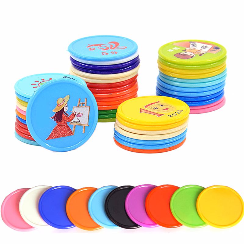 Full Color Printed Plastic Chip Coins